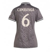 Real Madrid Eduardo Camavinga #6 Tredjedrakt Dame 2024-25 Kortermet